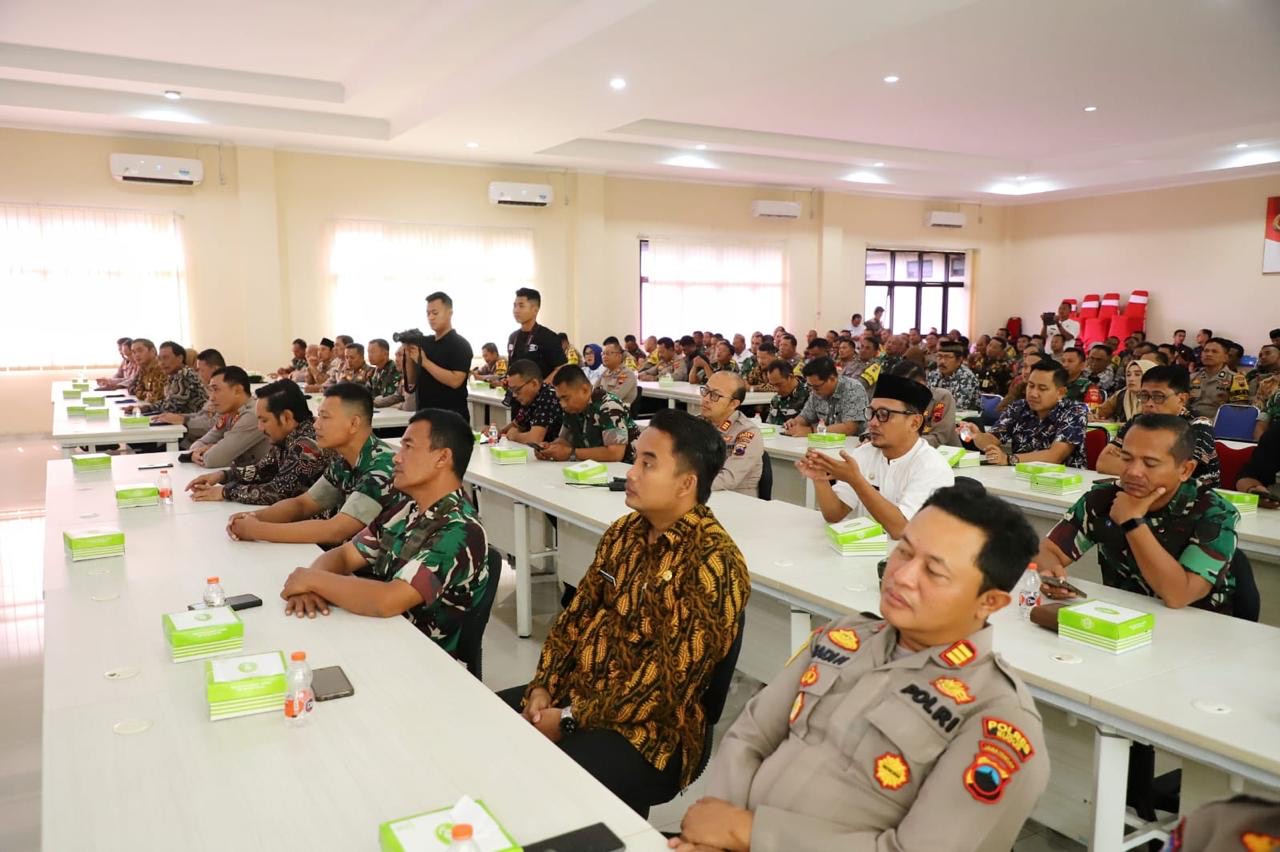Apel Tiga Pilar TNI, Polri, dan pemerintah daerah Kudus, Jumat (22/8/2025)
