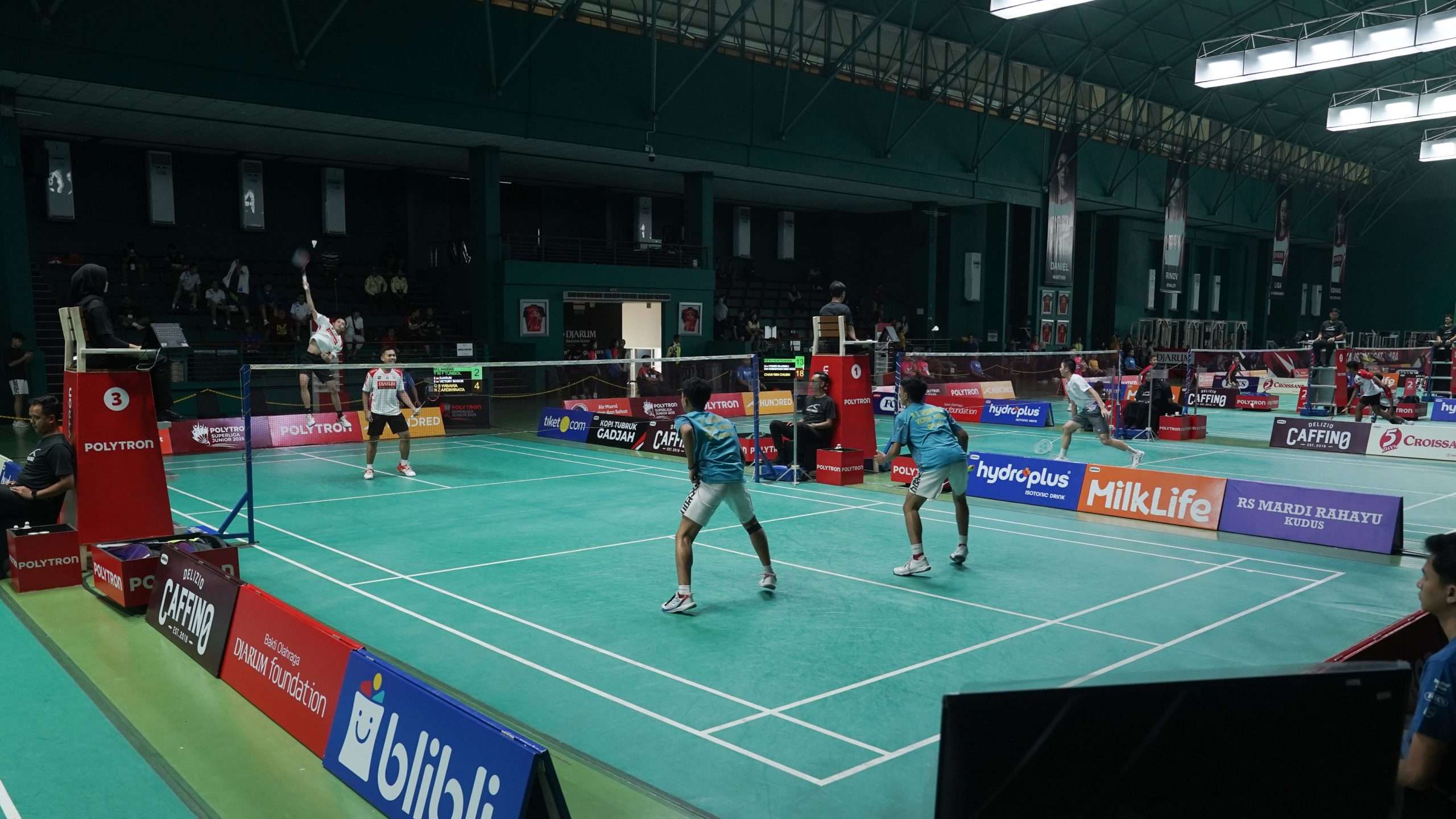 Jalannya Polytron Superliga Junior 2025 di GOR Djarum Kudus, Selasa (16/9)