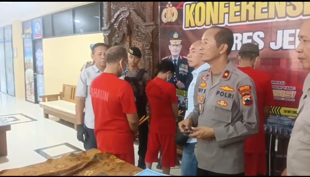 Konferensi pers kasus narkoba di Mapolres Jepara, pada Kamis (11/9/2025)