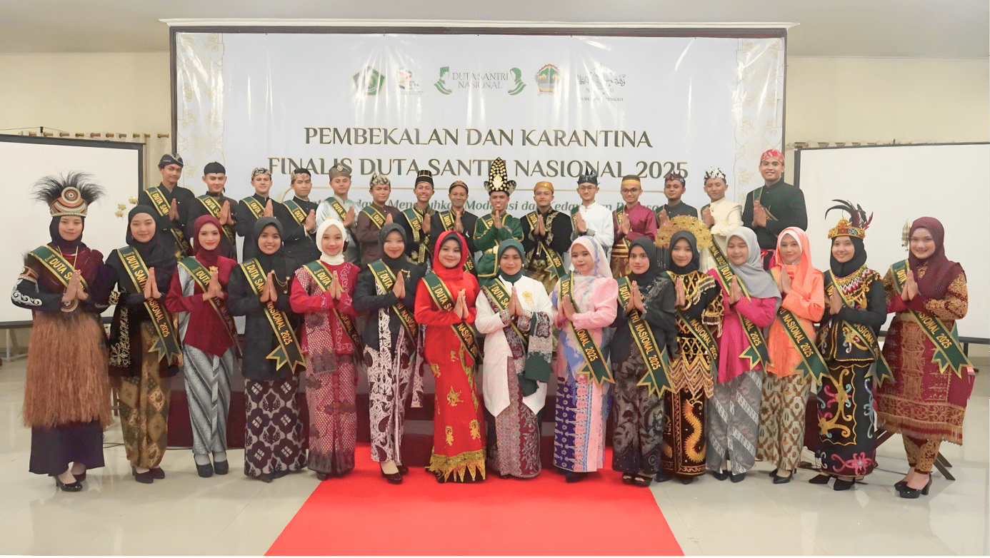 Sebanyak 30 santri terbaik se-Indonesia yang mengikuti Pemilihan Duta Santri Nasional 2025