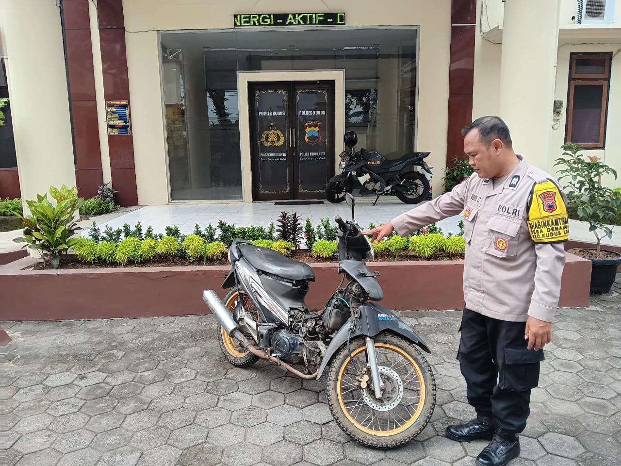 Motor hasil curian AAS (39) yang beraksi di Wergu Wetan