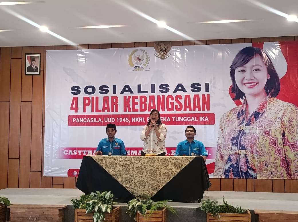 sosialisasi Empat Pilar Kebangsaan di Pollos Hotel & Gallery, Rembang, Minggu (18/01/2026)