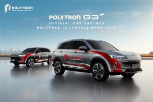 2. Usung Semangat Pride of the Nation Polytron G3 Jadi Official Car Partner Polytron Indonesia Open 2026 guna Dukung Mobilitas Hijau Atlet Kelas Dunia